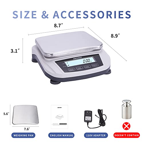 LACHOI Lab Scale 5000gx0.01g Precision Scale 0.01g Accuracy Laboratory Digital Analytical Balance Jewelry Gram Pharmacy LCD Display(No Test Weight)