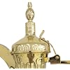 Arabic Coffee Maker Pot Stainless Steel Juice Kettle for Daily Using Cold Water Kettle Multipurpose Teapot Beak Pot, Gold 500ml