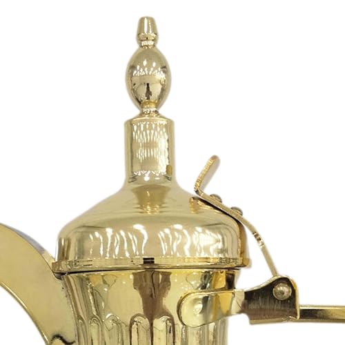 Fxzqgnh Arabic Coffee Pot, Stainless Steel Teapot, Daily Use Teapot, Cold Water Teapot, Teapot, shaped Teapot, Gold 500ml