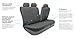 FH Group Car Seat Covers Rome PU Leather Full Set Automotive Seat Covers, Airbag Compatible and Split Bench Easy to Install Gray Seat Covers Universal Fit Interior Accessories for Cars Trucks and SUV