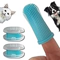PawsOnlyUK Dog Finger Toothbrush | Set of 2 | Toothbrush & Storage Case | Nontoxic Silicone | Teeth Cleaning Breath Dental Care Plaque Off | Dog Cat Puppy Toothbrush (Blue)
