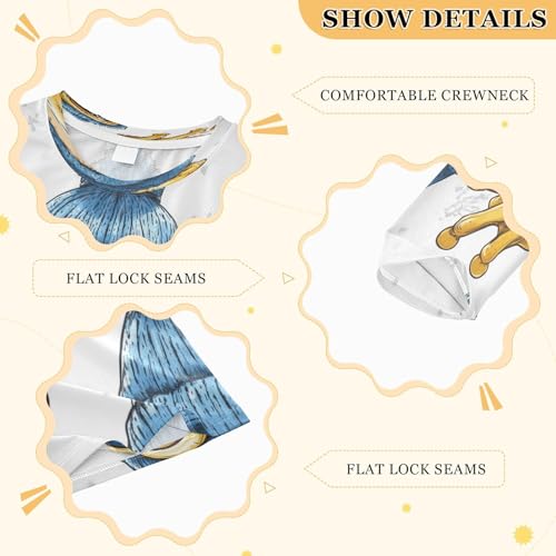 Frog Wearing Winter Blue Hat Boys Rash Guard Long Sleeve UPF 50+ Boys Swim Shirt Quick Dry Shirt for 3-12 Years3