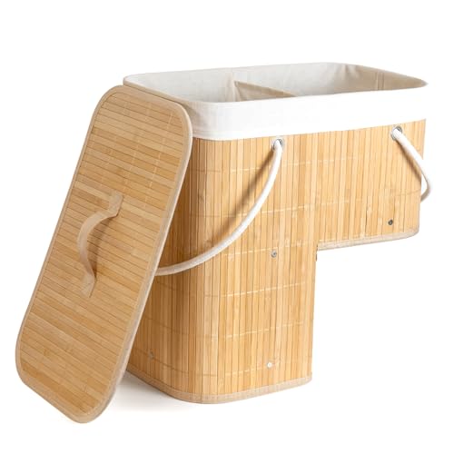 Stair Basket with Lid & Handle – Staircase Storage Basket