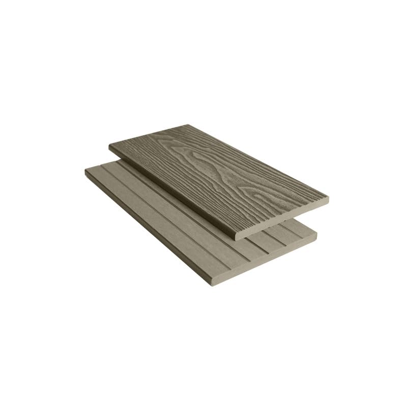 Tuda Grass Direct | 3.6m Composite Fascia Board WPC – Deep Embossed Woodgrain Effect | Oak