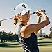 Adjustable Golf Cap for Women – Breathable Ladies Golf Hats for Women with Magnetic Ball Marker & Tee Holders, Lightweight Women's Golf Hat, Ponytail-Compatible, Athletic Womens Hats - White