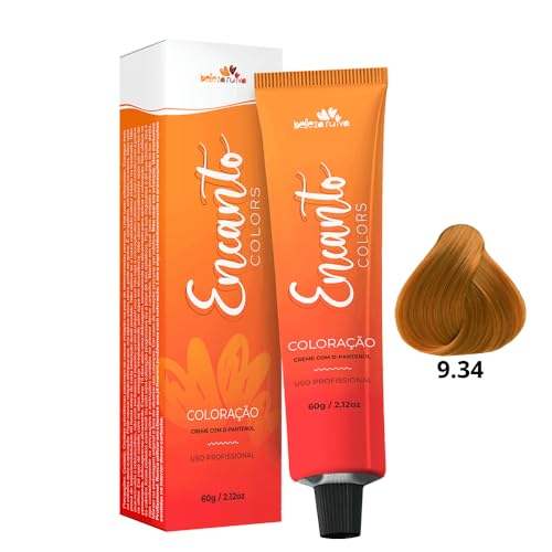 Kit Beleza Ruiva Encanto Colors 9.34 e Oxigenada 20vol 6% - Duas Unidades