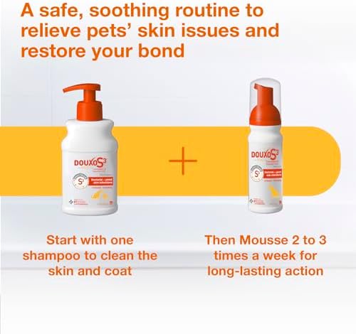 Douxo S3 Pyo Shampoo, Contains 3% Chlorhexidine & 0.5% Ophytrium, Antiseptic & Hydrating, for Bacterial or Yeast Skin Infections, for Dogs and Cats, 6.7 fl. oz. (200mL) — view 9