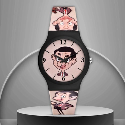 Image of Acnos Character Kid's Happy Colorful Water-Resistant Durable Watch for Boys Kids Boy with Fun Designs Adjustable Strap Positive Messages Watch for Kids