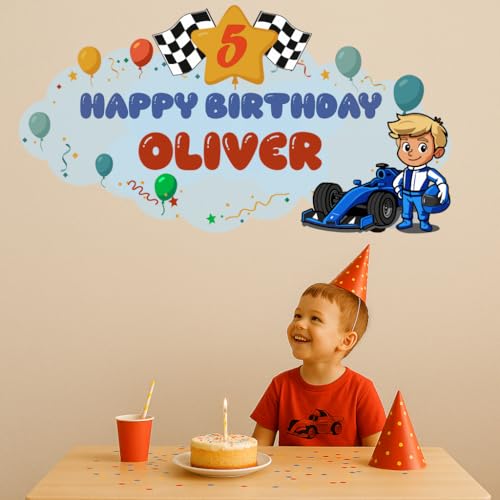 Vinilo Decorativo de Cumpleaños Personalizado para Niños miniatura 3