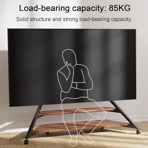 Soporte móvil para TV con ruedas ajustable para 75-100 pulgadas miniatura 6
