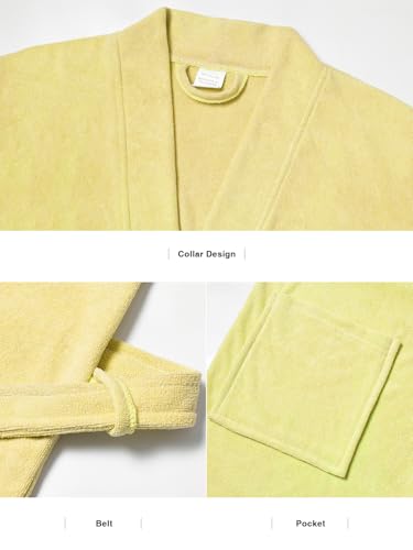 Image of Vislivin Womens Lightweight Bathrobe Soft Kimono Robes Terry Cloth Bathrobe Knee Length Bath Gown