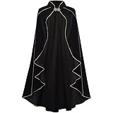 3. Costume polyvalent pour les événements à thème : idéal pour les mascarades d'Halloween, les fêtes de Noël sombres, les foires de la Renaissance ou les spectacles théâtraux. Associez-le avec des gants en cuir ou un sceptre orné de bijoux pour compléter votre transformation mystique en sorcière, diseuse de bonne aventure ou enchanteresse noble.