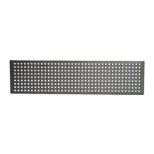 Acero Panel Peldaño Metálico Recto Perforado Abocardado con Relieve Antideslizante 700x250mm Diámetro agujero 15mm - Alta resistencia y buena soldabilidad - Acero Negro - Hierro En Crudo