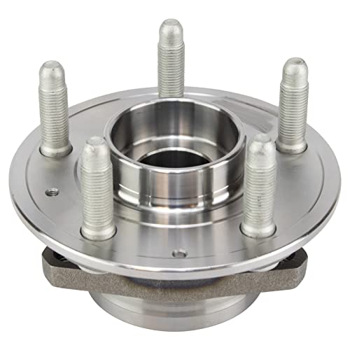 Image of TRQ Left and Right Wheel Bearing and Hub Assembly Set 2 Piece Compatible with 10-15 Chevrolet Camaro LT LS Manual Transmission 16-19 Camaro 19-20 Buick Envision 16-20 Cadillac CT6 2019 CTS
