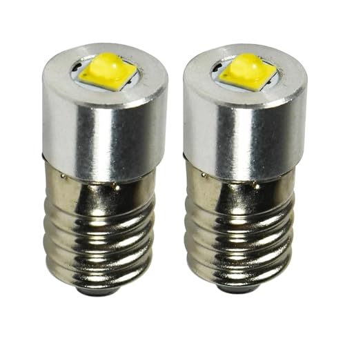 eufeifeiegds 2s[X E10 LEDCg ɐ 3V 4.5V 6V 12V 24V 3W d A[P[h d wbhCg(White 6000K,6-24V AC DC)