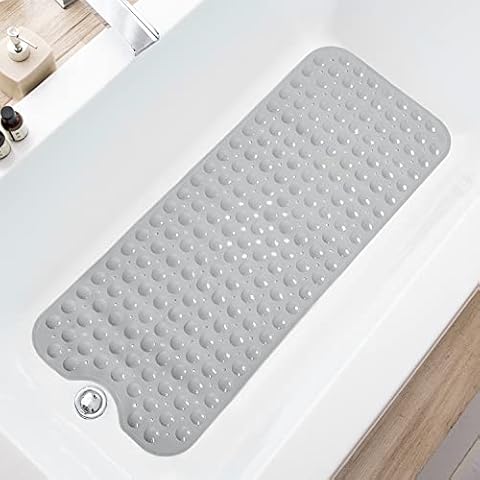 TEESHLY Extra Long Non-Slip Bath Mat Cover