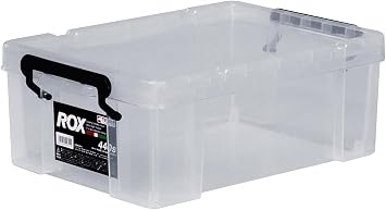 Tenma ROX 440S Storage Box, Durable, Disaster Preparedness, Clear Case, Container Box, Garment Case, Plastic Case, Width 11.8 x Depth 17.3 x Height 6.5 inches 30 x 44 x 16.5 cm