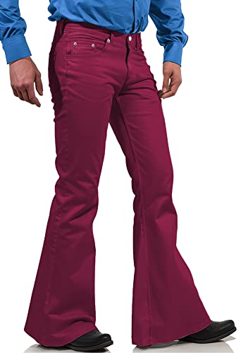 Mens Bell Bottom Pants 60s 70s Outfits for Men Disco Vintage Denim Jeans | Disco Party Trousers | Stretchyeveryday wear Retro Stylish Flared Pants 70s 80s Theme Clothing Halloween Costume product thumbnail 20