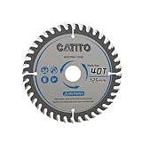CATITO 丸のこ刃 消音溝設計 外径125mm 歯数40 プレミアムタフコーティング 硬木、MDF板、合板に適しています