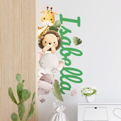 Vinilo decorativo personalizado animales de la jungla