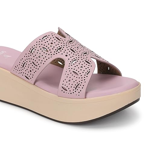 Image of YOHO Comfortable Wedges For Women | Latex Cushioning | Stylish & All Purpose | Vibrant Color | Travel Friendly | Modern Design