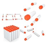 BOROLA 100pcs 7.2cm Refill Bullet Darts Compatible for Nerf Elite Series Blasters Kid Toy Gun - Whit