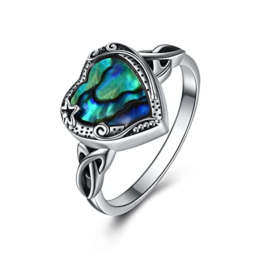 925 Sterling Silver Cremation Jewelry for Ashes Heart Urn Ring for Women Cremation Ring Holds Loved Ones Ashes ( Size 8 )
