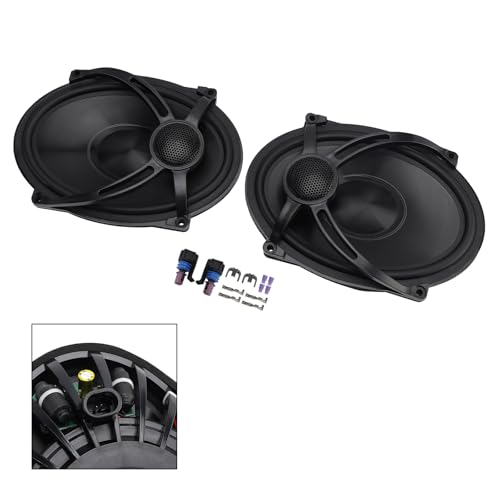 Parlantes 5" x 7" para tapas de bolsa de moto Touring miniatura 5