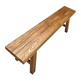 HABILEMENT FABRIQUÉ ET DURABLE : le banc utilise une construction à tenon et mortaise, fabriqué à la main par des artisans for la beauté et la durabilité, ajoute une touche vintage à votre intérieur et transforme n'importe quel espace en une atmosphère accrocheuse, un banc antique confortable rehaussera parfaitement votre mobilier intérieur ou extérieur Magnifique, for n'importe quel décor, qu'il soit placé