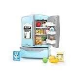 RM REGALOMEX Juguete Refrigerador Azul de Cocina para Niñas y Niños con Luz y Sonido, Juguete de Simulación Refri para...