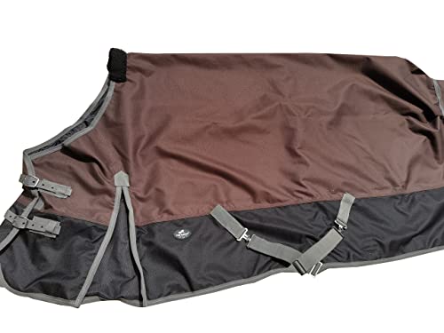 Tgw Riding Comfitec Essential Standard Neck Horse Turnout Sheet 1200D Waterproof And Breathable Horse Rain Sheet More Colors Lite (76", Brown) #TOP16