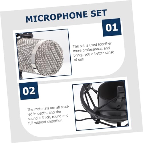 Microphone à condensateur filaire pour diffusion directe et chant chez soi - 2