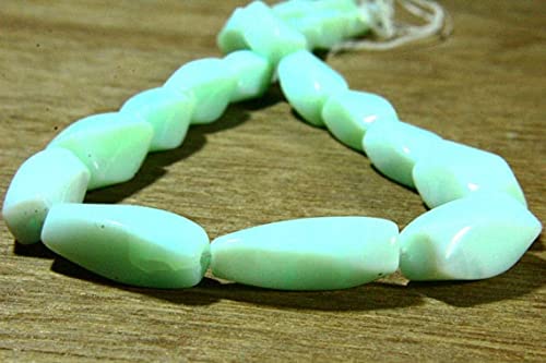 Perles opale verte tube spirale pour créer des bijoux bohèmes chics