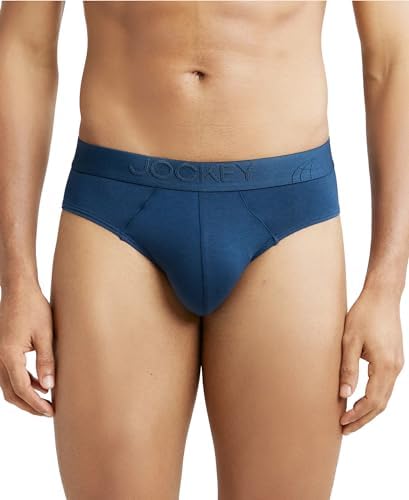 Jockey IC24 Men Tencel Micro Modal Cotton Elastane Stretch Solid Brief with Natural StayFresh Properties