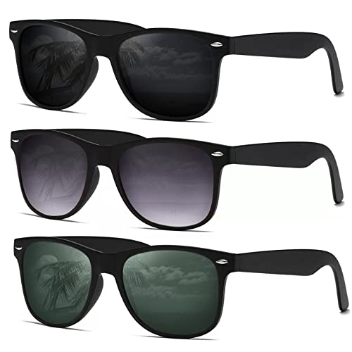 Image of DEMIKOS Sunglasses Men Polarized Sunglasses for Mens Womens Retro Mirror Lens for Driving Fishing UV Protection