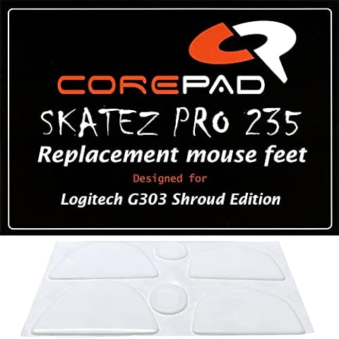 Corepad Skatez CS30040 Mouse Skates Replacement Mouse Feet (Logitech G303 Shroud Edition) Cover