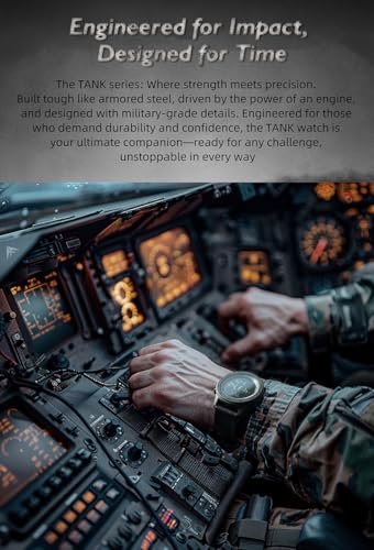Image of North Edge Men's Sport Military Outdoor Rugged Compass Digital Wrist Watch: Tank3