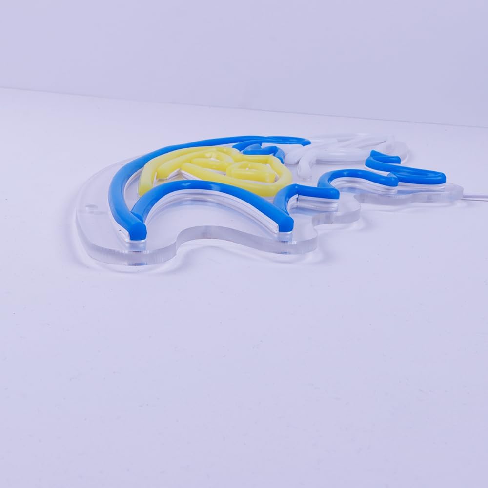 Football Rugby Sports Team Neon Sign Suitable for Ravens Logo Neon Sign for Wall Decor USB Powered Dimmable Led Light Up Signs for Men Cave Home Bar Birthday Party Decor Xmas Gifts for Kids - Image 7