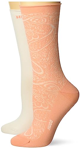 Image of HUGO Women's 2-pack Pattern and Solid Socks
