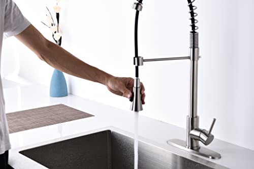 Robinet de cuisine mitigeur douchette extractible pour évier moderne - 7