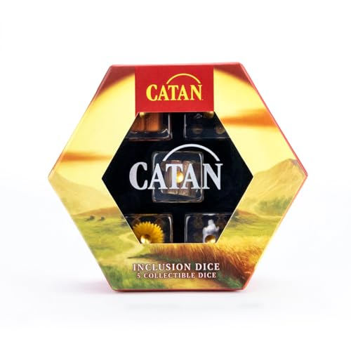 FanRoll Compatible with Catan Inclusion Dice Set of 5