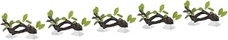 FRCOLOR 5 Peças Ramos De Resina Simulada Acessórios De Tanque Gecko Decoração De Vidro Terrários Tanque De Peixes Planta De Plástico Réptil Galho De Árvore Réptil Videiras Decorações De