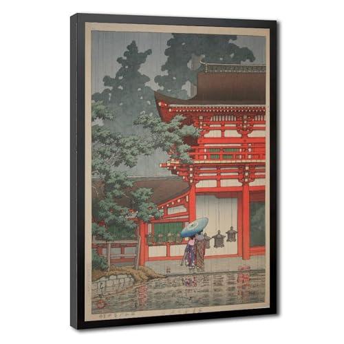Toile sanctuaire Kasuga Nara pour rompre la monotonie d'un bureau 61x91.4 cm