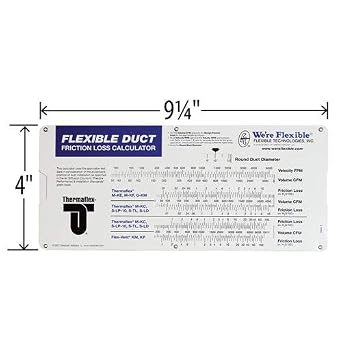 Calculator/Slide Rule - Flexible Ductwork_AB