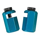 Paquete de 2 medidores de escalera de aleación de aluminio para enmarcar cuadrados, guía de rasgado de sierra para ángulos repetitivos, herramienta de diseño azul sólido para proyectos de carpintería