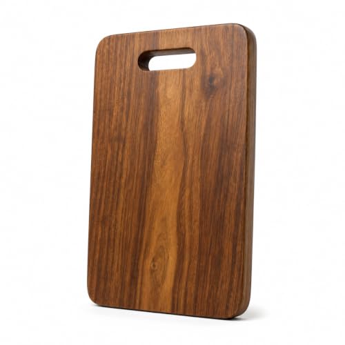 Image of Sheesham Wood Chopping Board for Kitchen, Wooden Cutting Board for Vegetables, Fruits & Meat, Thick Hardwood Serving Board- M