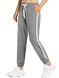 NIASHOT Joggers for Women High Waist Womens Sweatpants Joggers Plus Size Sweatpants Grey 2XL