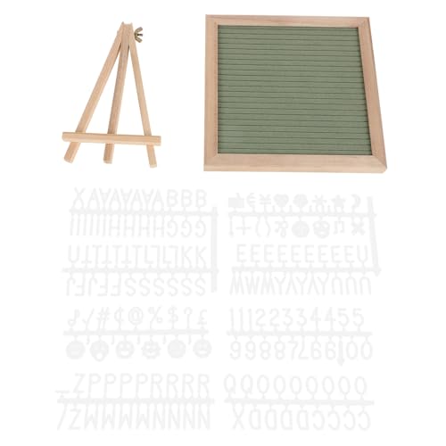 Healifty Tableau Lettre Bois avec Lettres Détachables Panneau Message Stable pour Maison et Bureau Support Intégré Accessoire Déco DIY Polyvalent