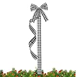 Mxshc Lazos Navideños Decorativos,Grandes Decoraciones Navideñas,De Guirnalda De Lazo para Árbol Navideño | para Interior Puerta Ventana Chimenea Cocina Dormitorio Salón Oficina Jardín Exterior