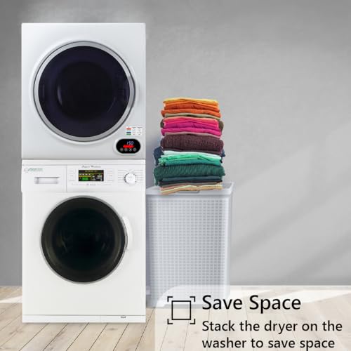 Equator Basic Stackable 13 lbs Washer + Vented Sensor Dryer 3.5cf 110V